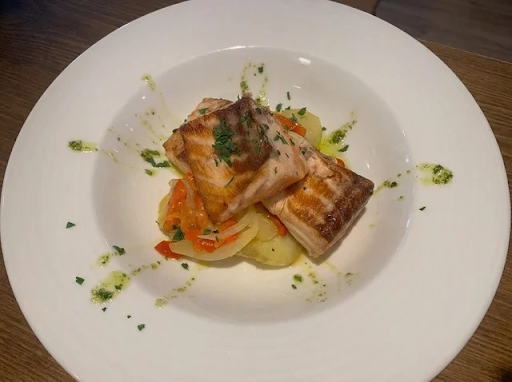 Lomos de pescado con verduras